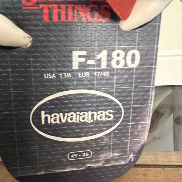 Havaianas Stranger Things Thong Flip Flops Size 13 Eur 47/48 Netflix. NWT photo - Picture 2 of 7